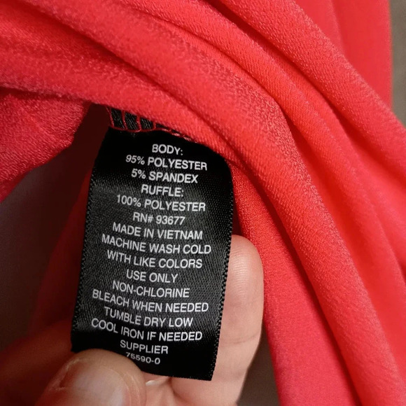 TAKE 50% OFF WORTHINGTON coral color flutter sleeve top (#945) - Picture 5 of 8